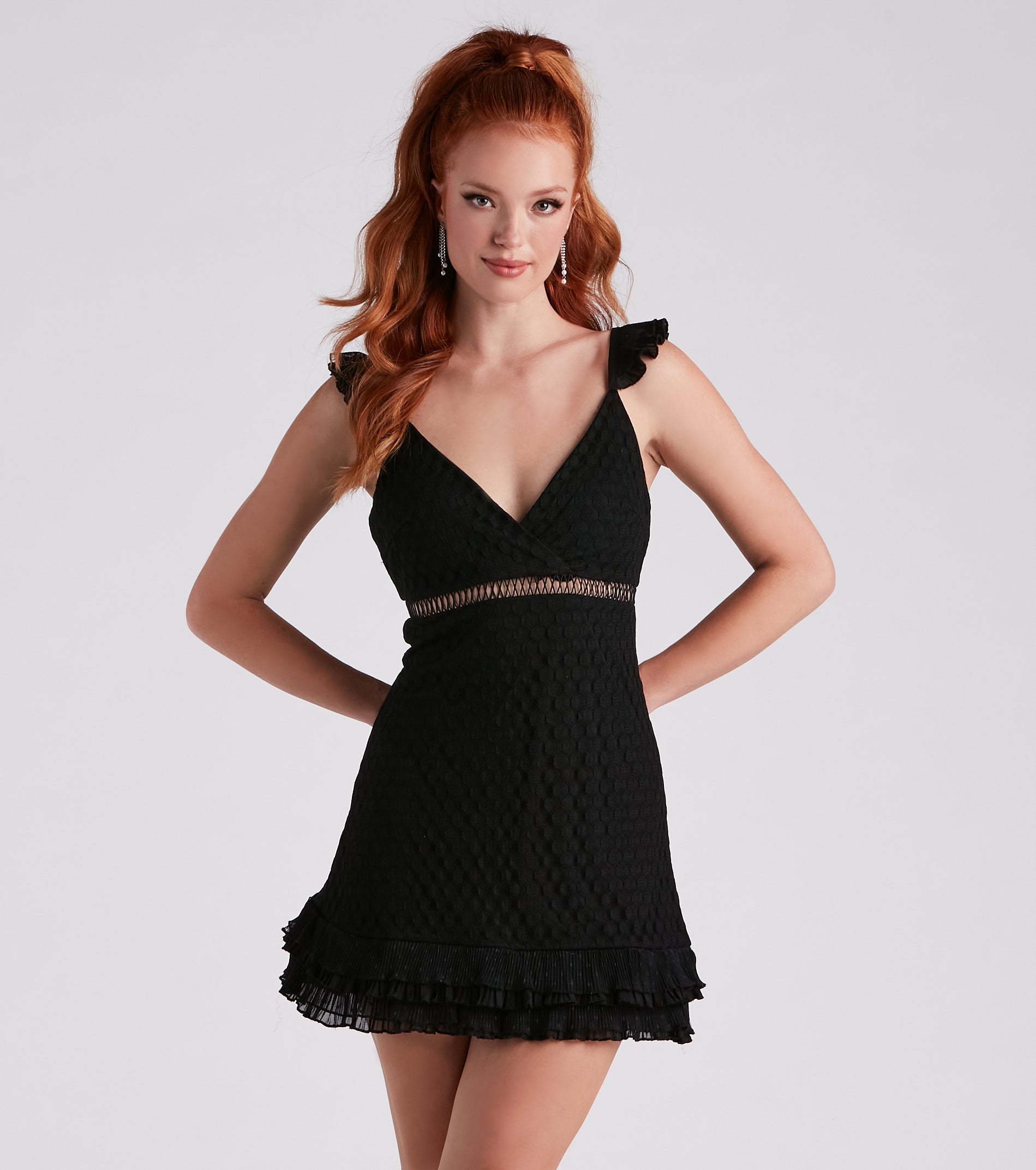 Lace V-Neck Dress